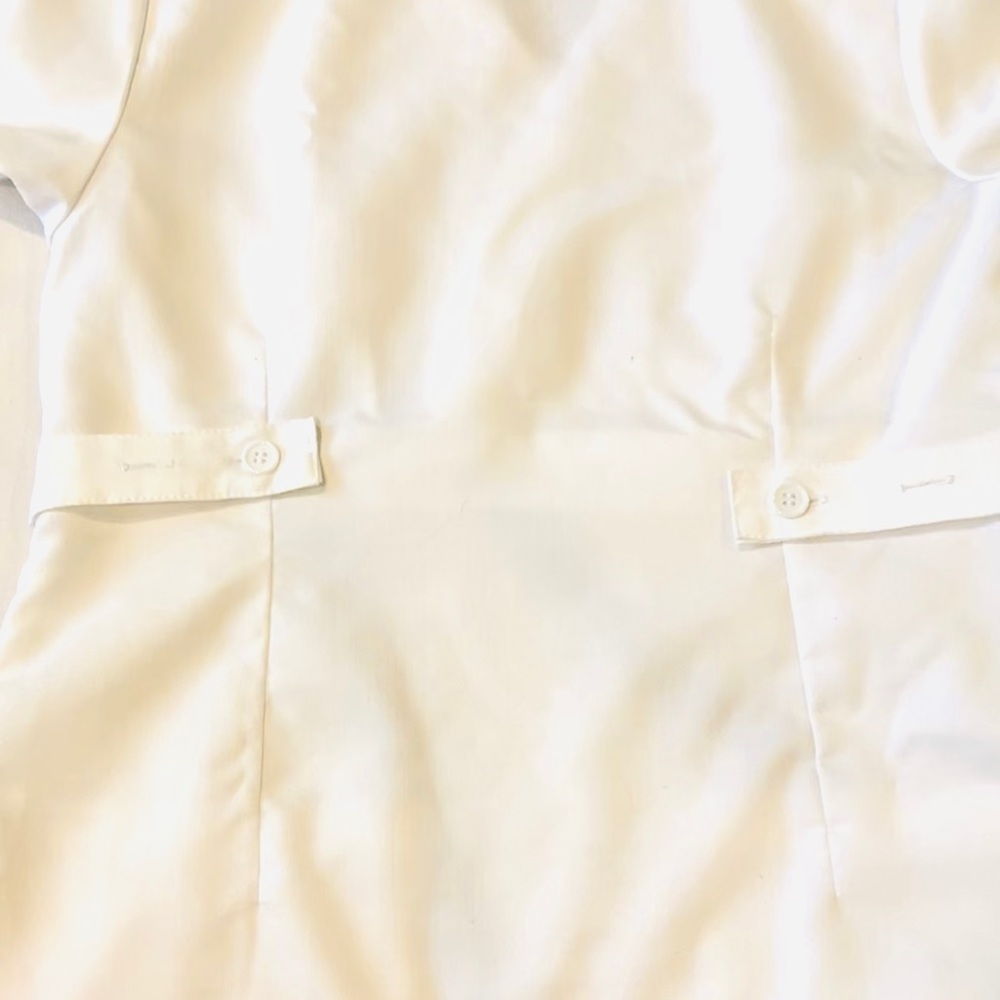 White scrub top Small